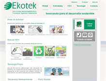 Tablet Screenshot of ekotek.es